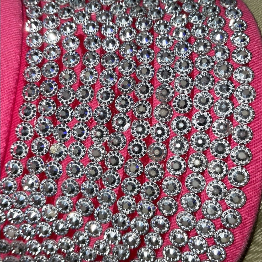 Vintage Victoria’s Secret PINK embellished studs bling Baseball Cap fashion Hat - Picture 8 of 9
